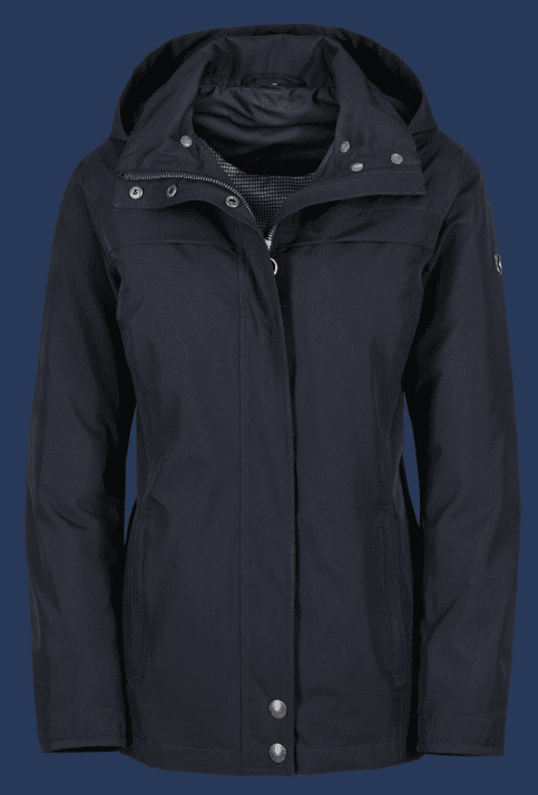 Women's navy blue waterproof jacket