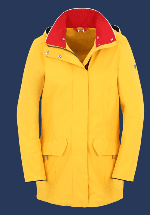 Women's Waterproof Long Hooded Windbreaker Lined Windbreaker Travel Jacket