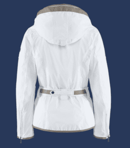 Women's White Hooded Jacket - immagine 3