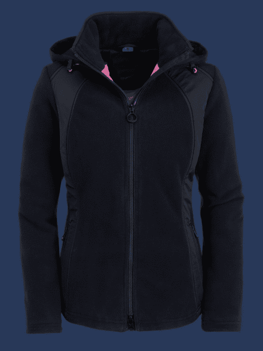 Women's Black Hooded Cardigan