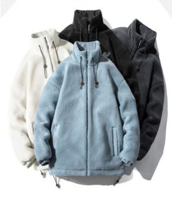 Collar Thickened Pilot Chambray Jacket - immagine 2