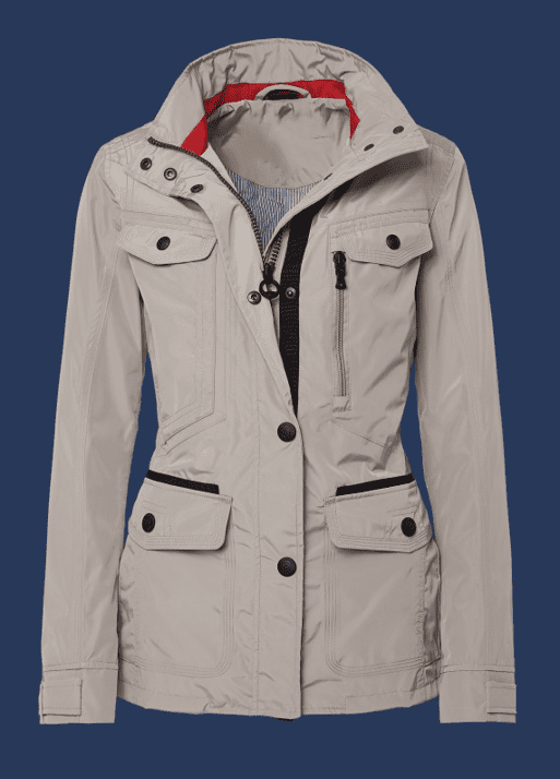 Women’s Chores Khaki Equestrian Drawstring Jacket
