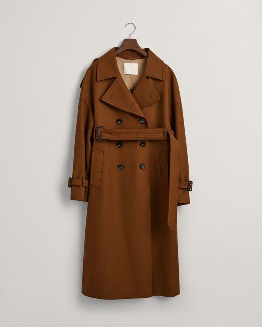 Women's Wool Blend Trench Coat