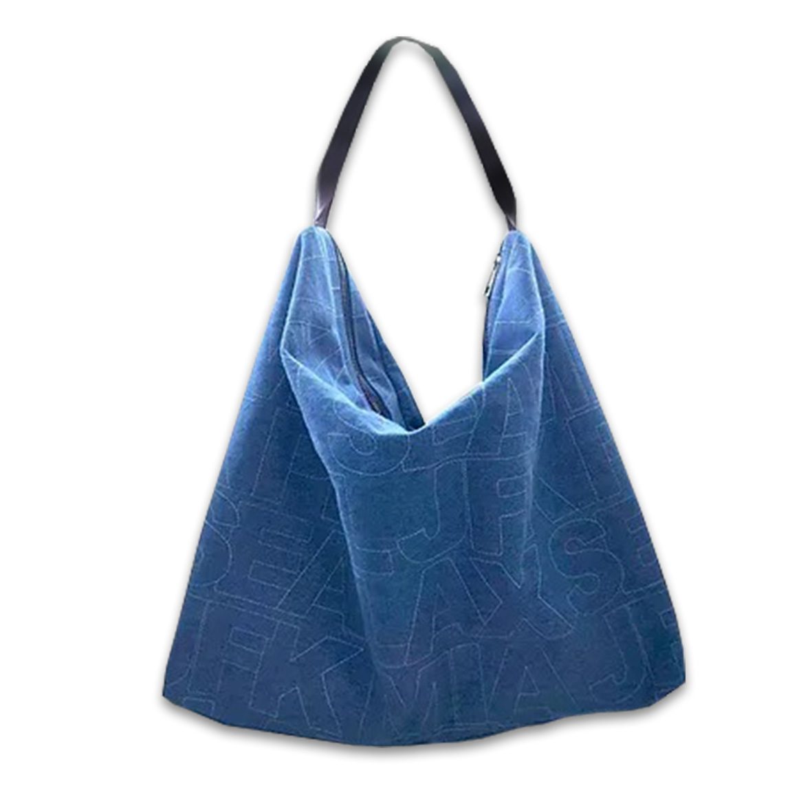 Large blue hobo bag