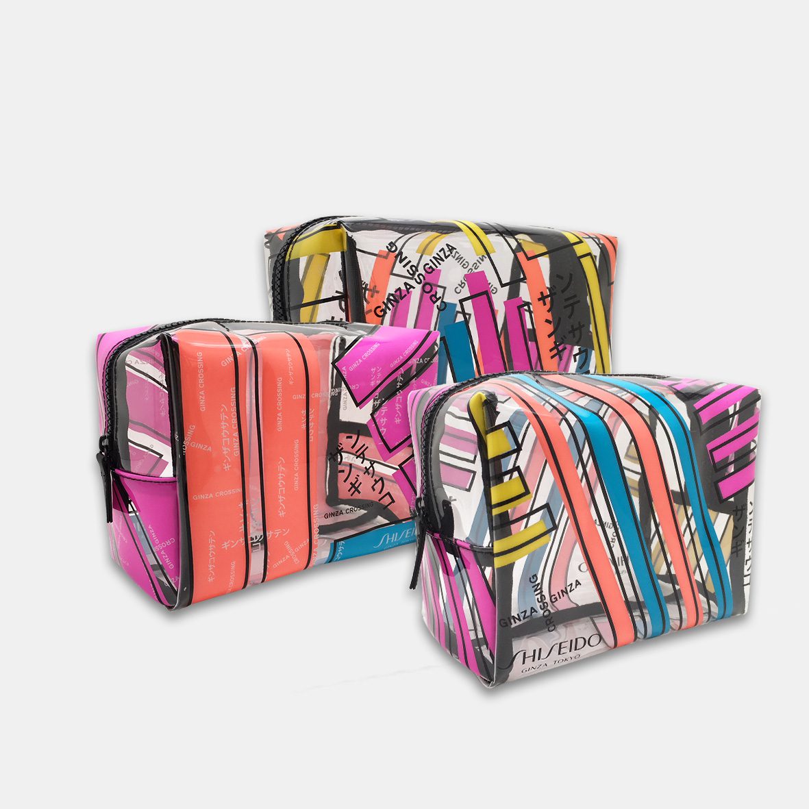 SHISEIDO-Women-Clear-Printed-Cosmetic-Beauty-Bag