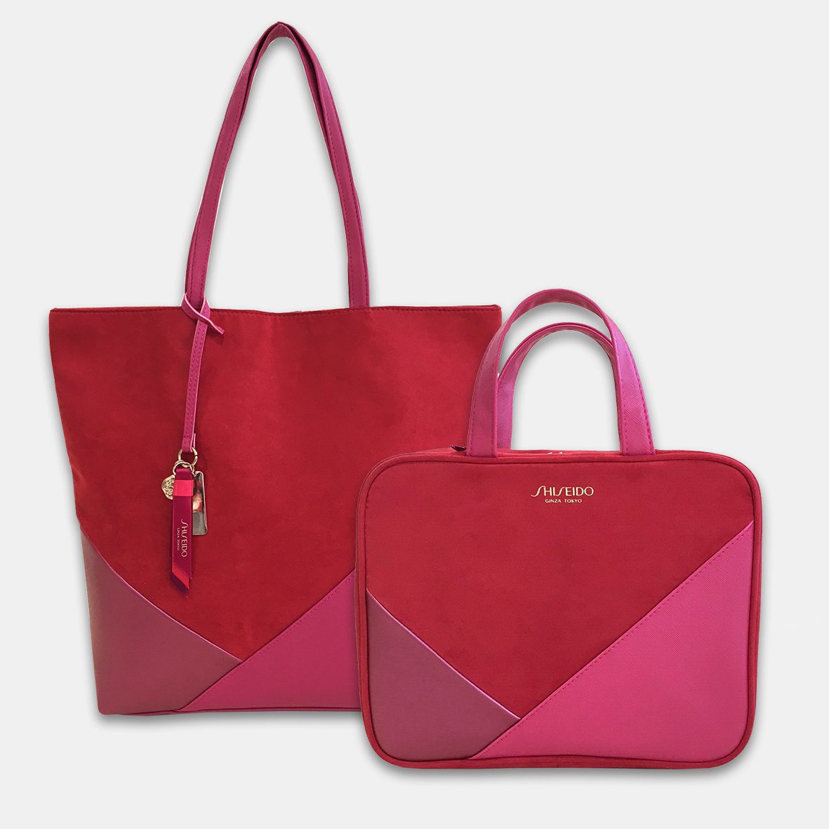 SHISEIDO-Women-Vintage-Leather-Travel-Makup-Bag