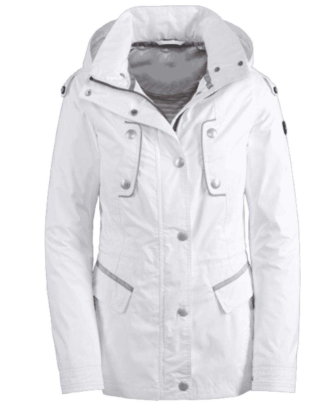 Ladies Solid Color Raincoat Outdoor Hooded Raincoat Windproof Coat Coat Long Jacket