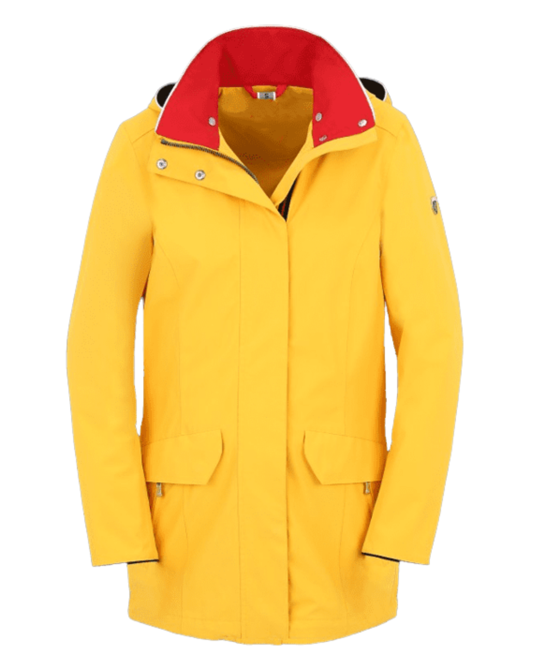 Women's Waterproof Long Hooded Windbreaker Lined Windbreaker Travel Jacket